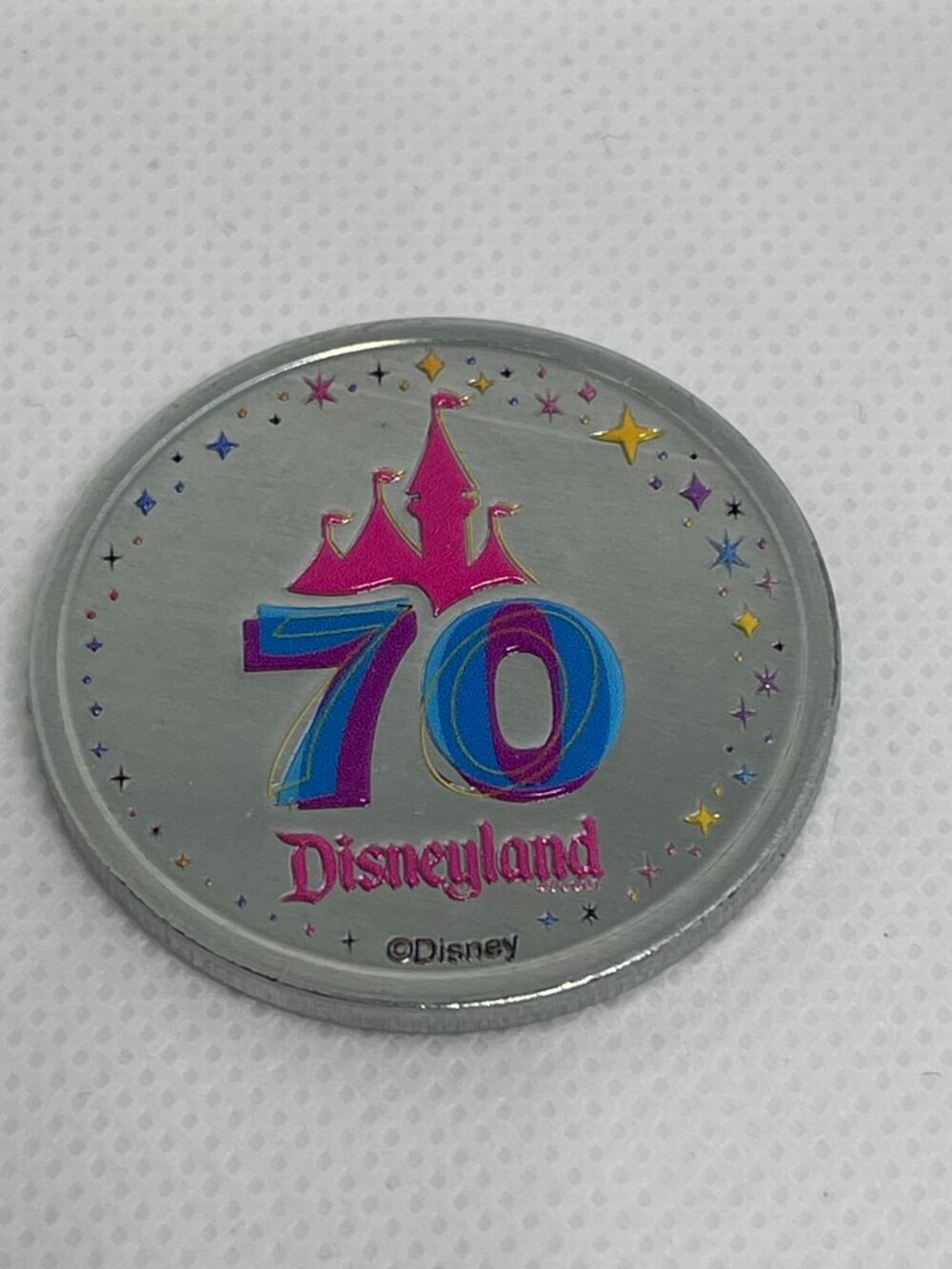 Disneyland 70th Walt Disney Mickey Medallion Coin - Picture 2 of 3